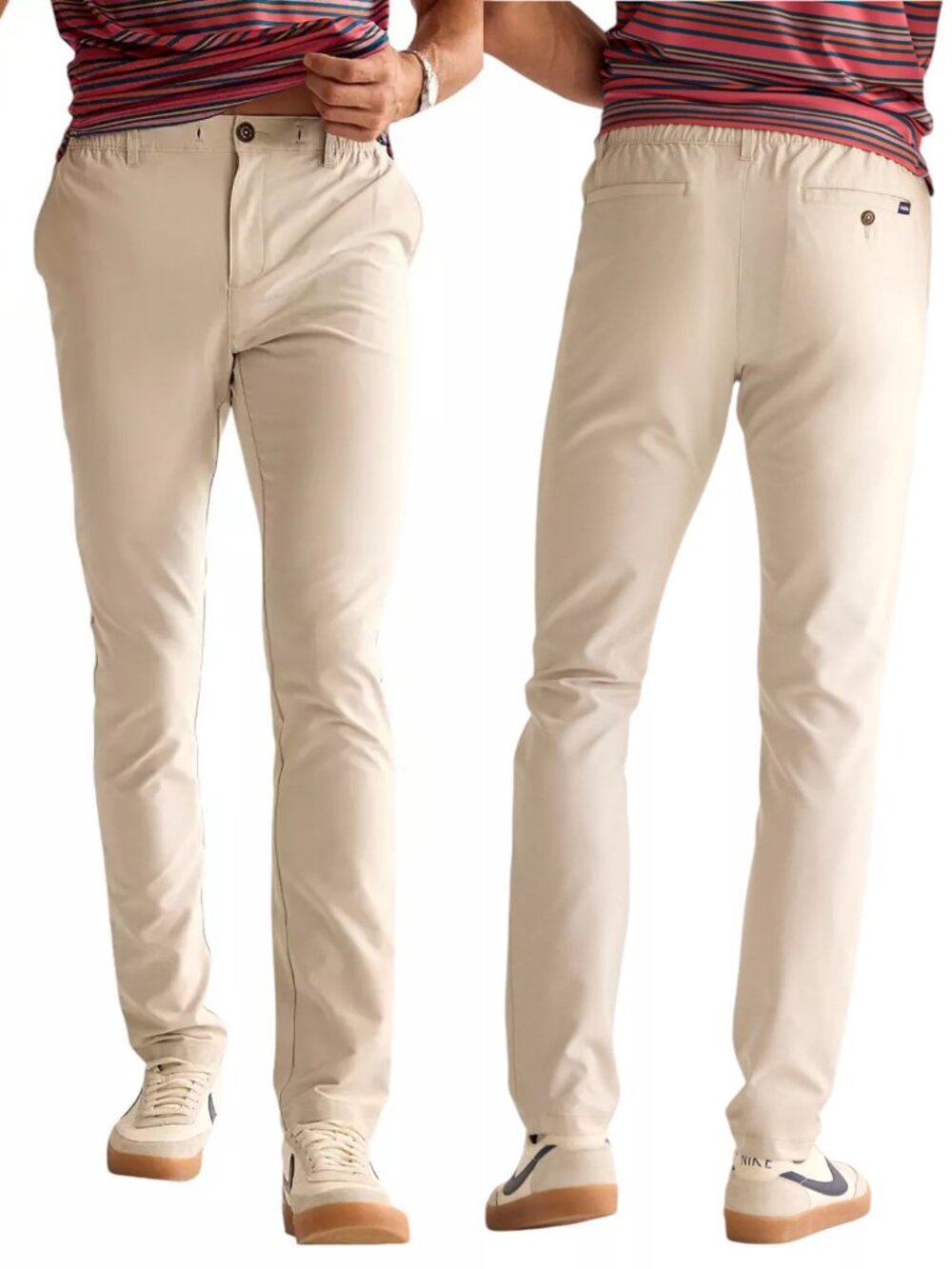 NWT New $95 Chubbies Everywear Performance Pants In Khakinators Size L